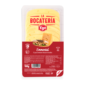 LA BOCATERIA Queso Emmental en lonchas envase 100 grs